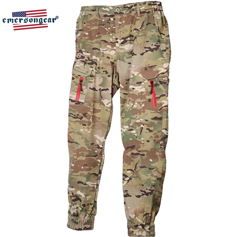 Emersongear Мужские Женские тактические Спортивные штаны для бега с резинкой на