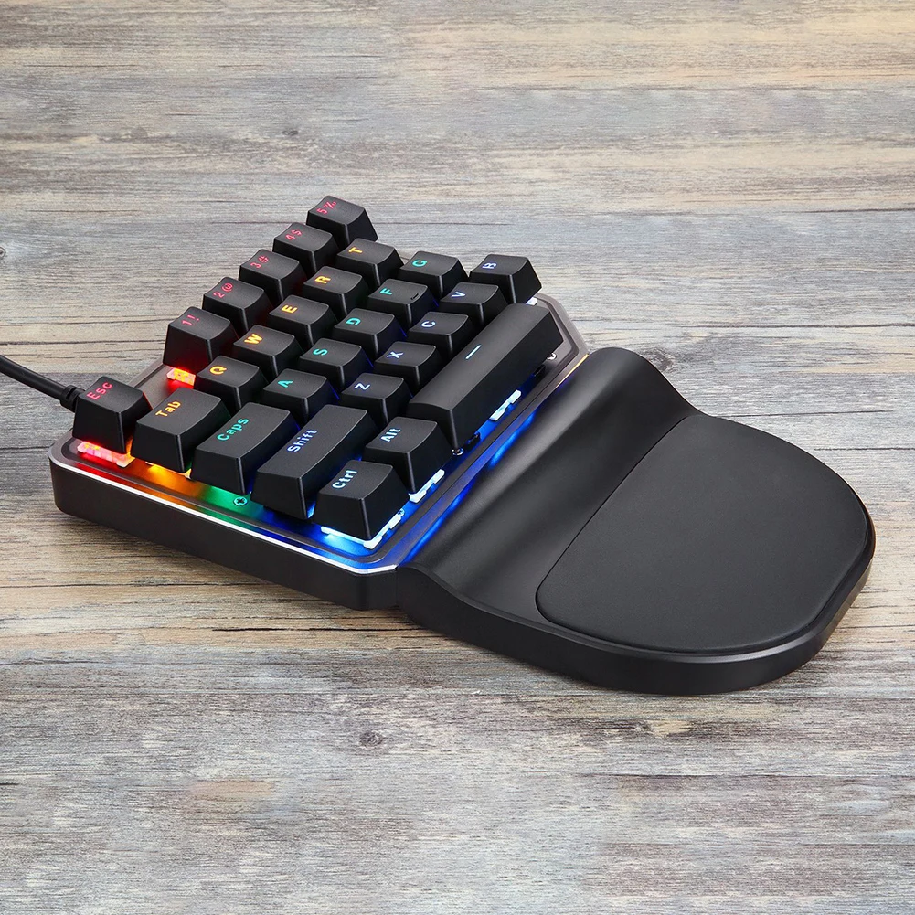 

Keyboard Backlight For Laptop PC Computers Gaming Multifunctional For Tablet Universal USB Wired 27 Keys Mixed Mechanical