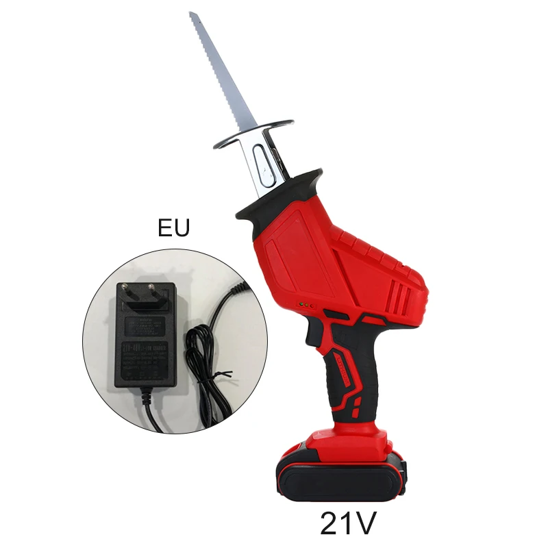 

1pc ABS 21V 3500mAh Rechargeable Li-ion Battery Electrics Reciprocating chainsaw Saw Blade with Battery