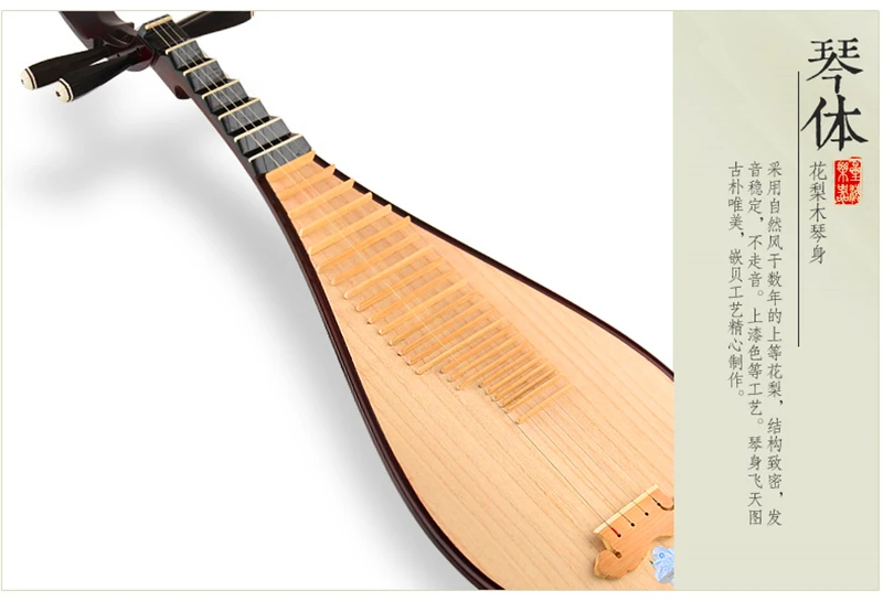 Китайский lute Pipa палисандр Национальный струнный музыкальный инструмент Pi pa известный бренд взрослые игры pipa с полным Pipa аксессуары