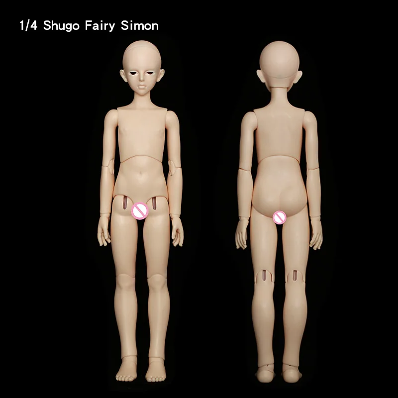 BJD кукла 1/4 Shugo Фея Саймон игрушка мальчик девочка подарок кукла ребенок настоящая Смола игрушки для детей - Цвет: White skin nude doll