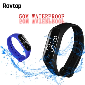 

50M Waterproof Digital Watch Men Women LED Sport Watch Silicone Wrist Watch Touch Screen Wristband Watch Accessories