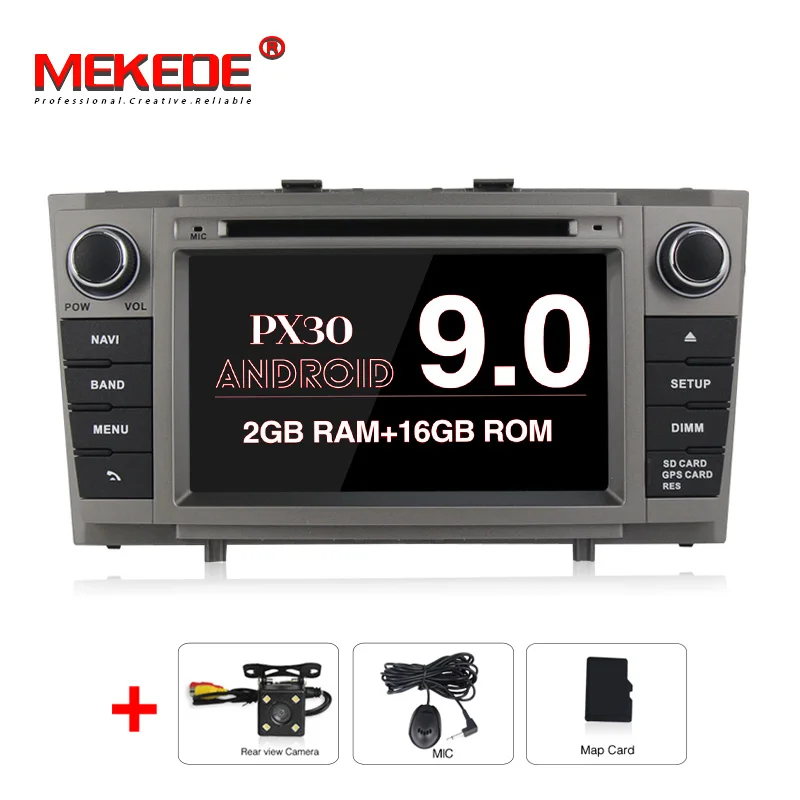 8Core 4+ 64G Android 9,0 автомобильный DVD стерео мультимедийная Главная панель для Toyota Avensis T27 2009- wifi gps Навигация Радио Аудио wifi - Цвет: 4Core 2 16G Camera