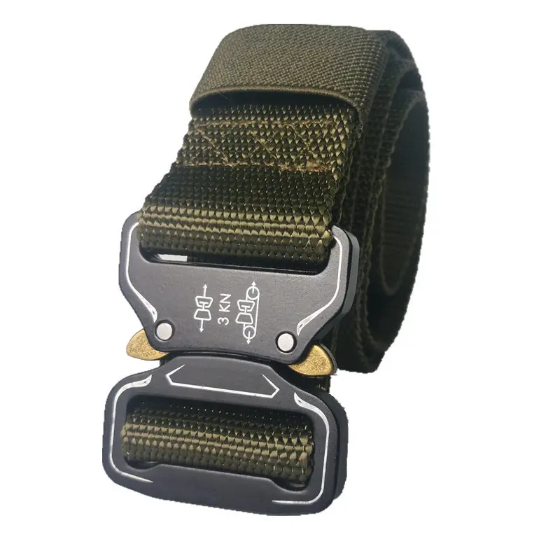 green Tactical Belt New Nylon Army Belt Men Molle Military SWAT Combat Belts Knock Off Emergency Survival Belt Tactical Gear Dropship - Цвет: green