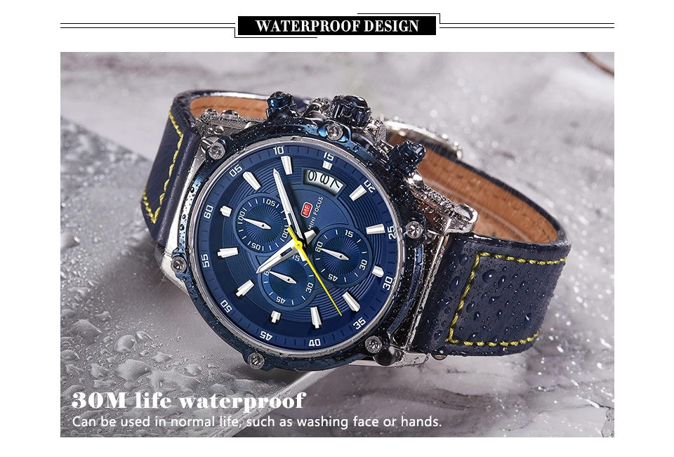 MINI FOCUS Quarzuhr für Herren, wasserdicht_voghion.com