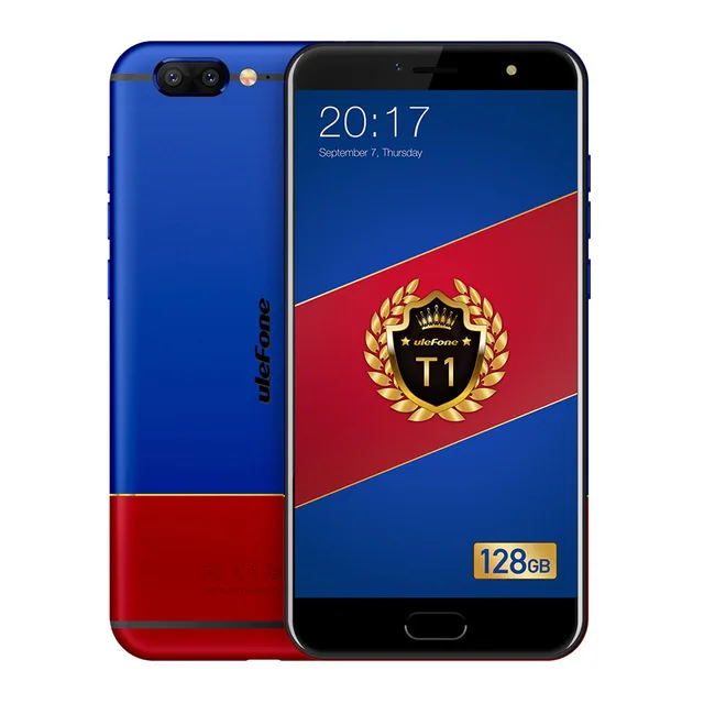 Многоцветный Смартфон Ulefone T1 16 МП, две тыловые камеры, Восьмиядерный процессор Helio P25 5,5 дюйма, 6 ГБ ОЗУ, 64 Гб ПЗУ, сенсорный ID, 4G, Android 7,0, мобильный телефон - Цвет: Многоцветный