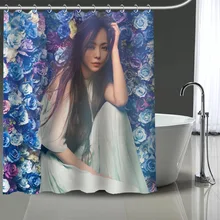 Горячая пользовательская Namie Amuro печатная занавеска для душа Водонепроницаемая Ванная полиэфирная ткань занавеска для ванной комнаты больше размеров