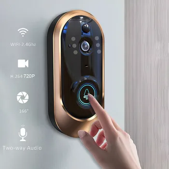 

HIPERDEAL Wireless WiFi Smart Doorbell Video Phone Door Bell Visual Intercom Secure Camera 8.2