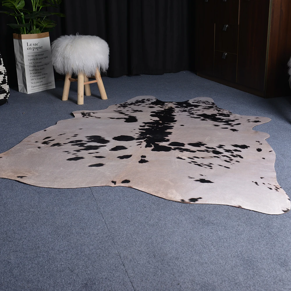 Tapis Peau De Vache Grande Taille MUZZI – tapis imprimé en peau de vache, grande taille, à rayures  naturelles, marron, décoration de pièce | AliExpress