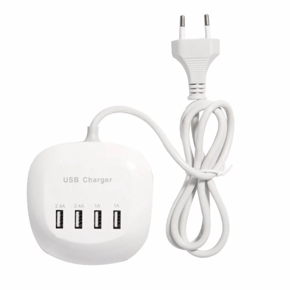 4 порта USB зарядное устройство для мобильного телефона Быстрый миниатюрный usb-порт Зарядка мощность путешествия настенное зарядное устройство адаптер розетка Универсальный для телефона