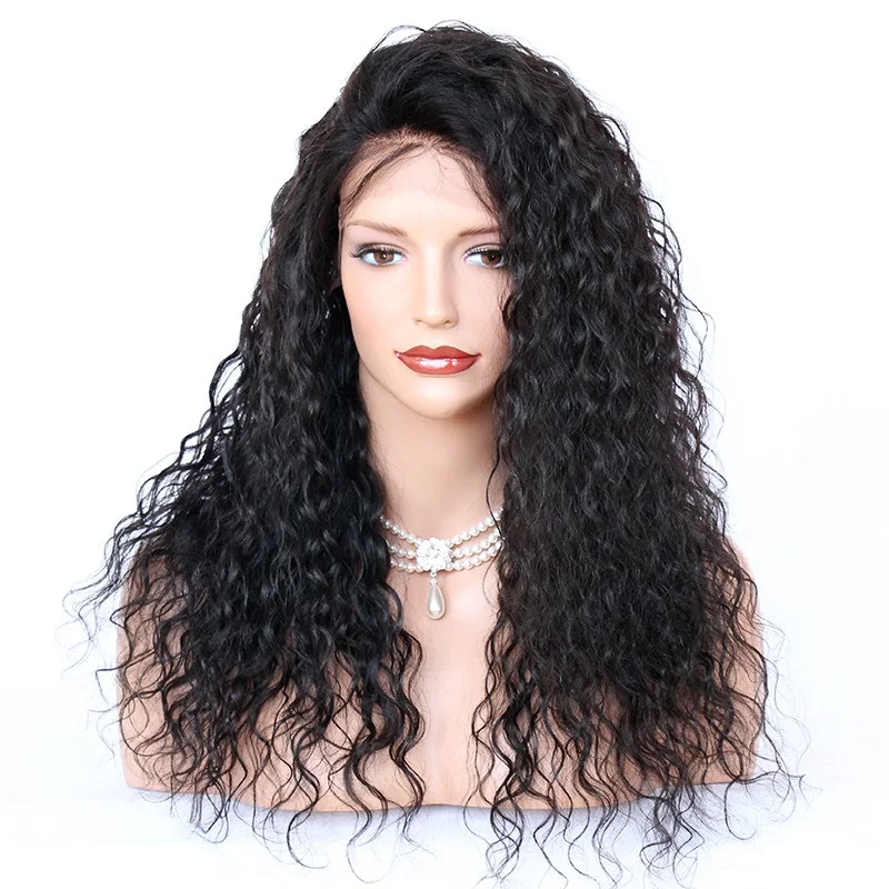 

Natural Curly Human Hair Wig 4x1 Lace Front Wig Pre Plucked Top Brazilian Remy Hair 150 180 Density Right Part In Stock