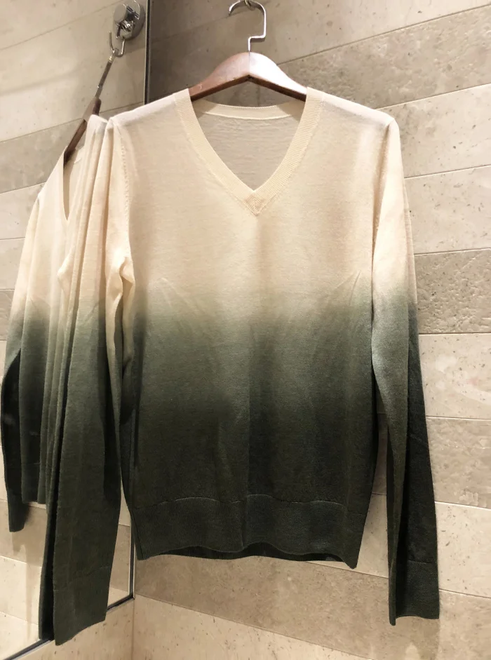 Женский Повседневный вязаный свитер женский с v-образным вырезом уличная одежда высокого качества осень зима пчела вышивка шерстяной свитер пуловер - Цвет: Green