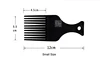 Salon Use 3 Size Black African American Pick Comb Hair Combs Afro Hair Comb For Hairdressing Styling Tools DIY Hair Tool LZN0037 6