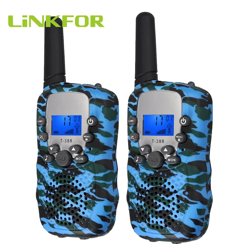 LiNKFOR T-388 малыш иди и болтай Walkie Talkie “иди и детей радиостанцией 8-канальный сетевой видеорегистратор Перезаряжаемые 2 Way Радио для мальчиков и девочек 3 км Портативный иди и болтай Walkie Talkie s