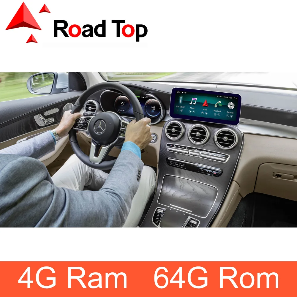 

1920*720 Resolution Android Screen with GPS Navigation Radio Stereo Bluetooth for Mercedes Benz GLC C Class W205 Comand Screen