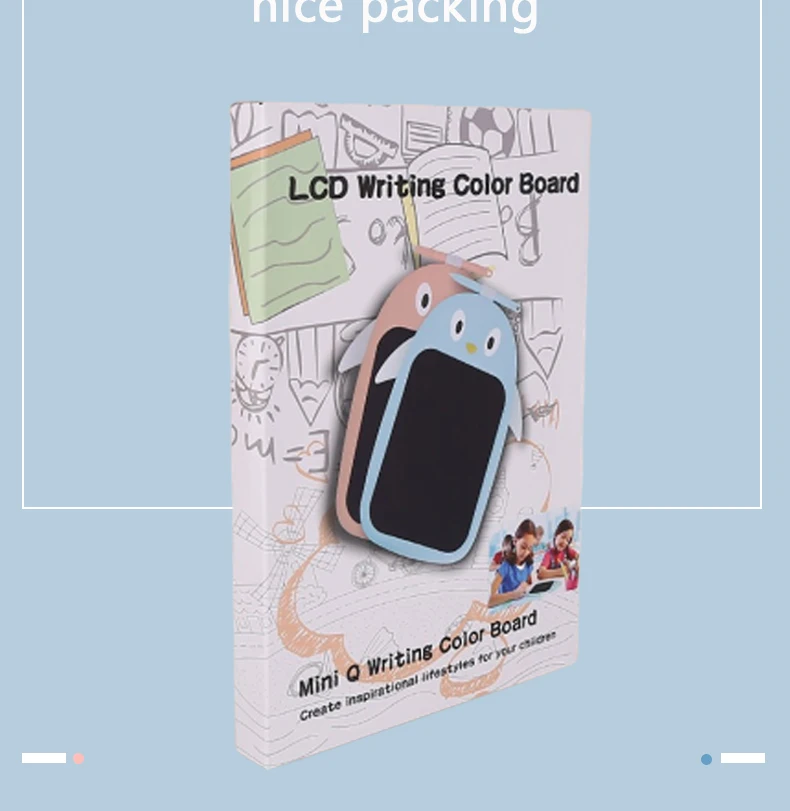 Sunany 8,5 дюймов цветной детский Пингвин ультра-тонкий ЖК цифровой рисунок для письма планшет колодки ЖК планшет Блокировка одной кнопки экран