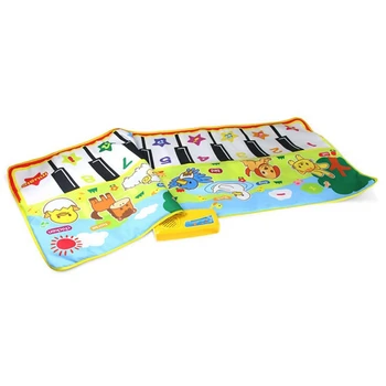 

Piano Mat, Musical Piano Mat Keyboard Play Mat Portable Musical Blanket Instrument Toy with 8 Animal Sounds Dance Mat Toy Gift