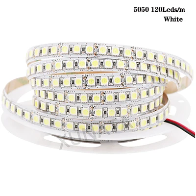 5 м/лот DC12V SMD5050 5054 2835 Светодиодные ленты веревка лента 300 светодиодный 1200 светодиодный Водонепроницаемый гибкий светодиодный лента светильник домашний Декор Светильник - Испускаемый цвет: 5050 120Leds W