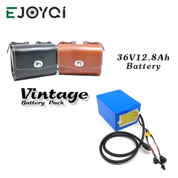 

eBike Li Battery Vintage Bag 36V 12.8Ah 18650 LG3200 Ebike Cycling Lithium Pack Battery with 36V2A Charger