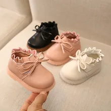 Zapatos antideslizantes de suela suave para niña, calzado de princesa para Primavera de 0 a 2 años, 1 niño pequeño, zapatos de otoño e invierno de 6 a 18 meses