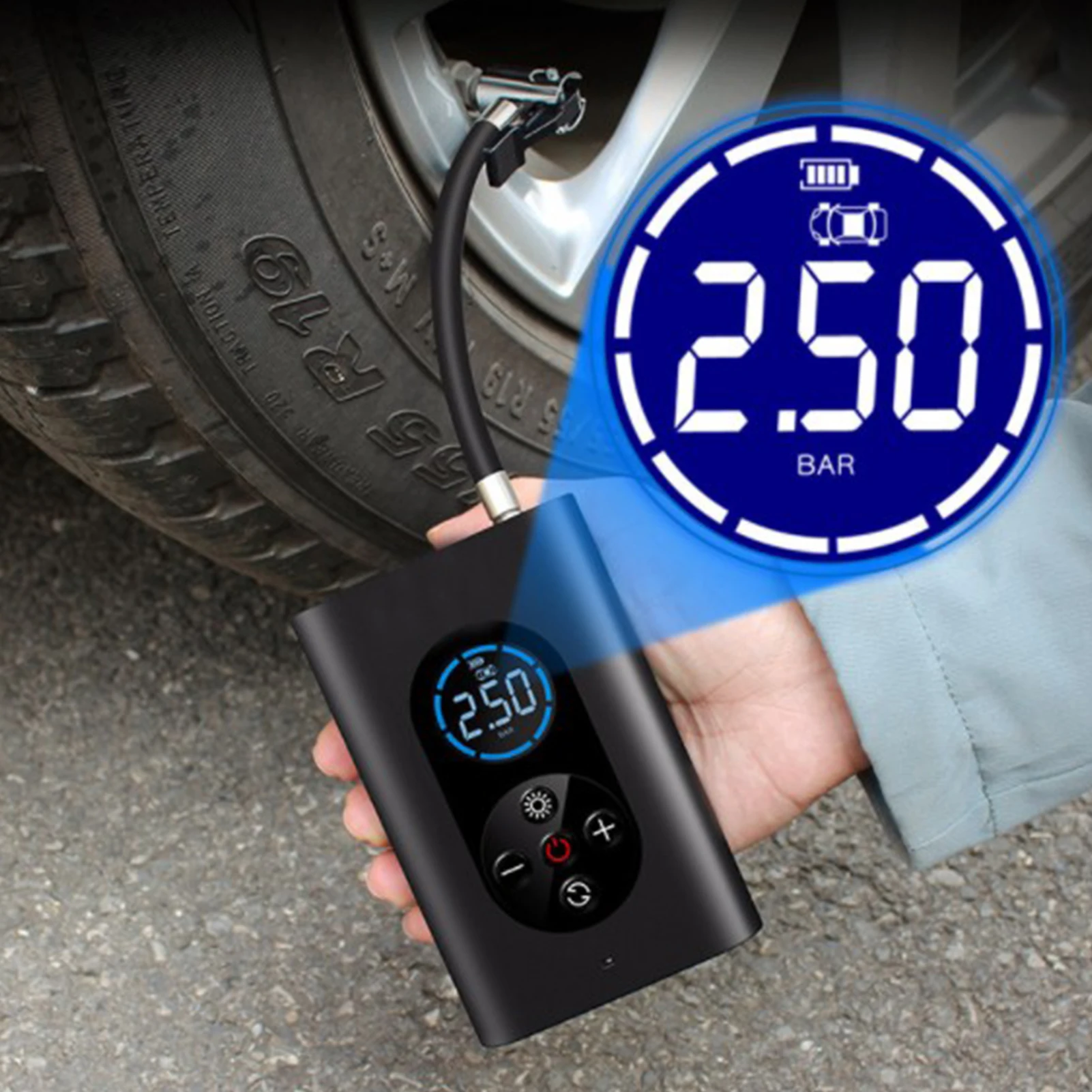 Car Chargeable Portable Inflator Wireless Air Pump Inflatable Electric Automotive Electronic Accessories Drop Shipping | Автомобили и