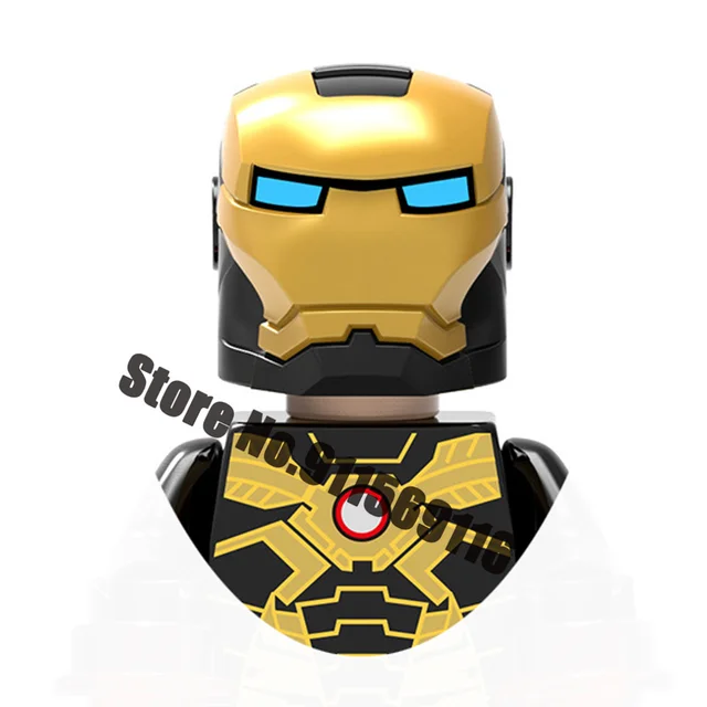 Superhero Iron Man Building Blocks Bricks Pepper Ultron Tony Stark Mark War Machine Action Figures Kids Toys Christmas Gifts H-X029