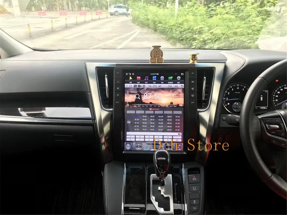 13 дюймов вертикальный tesla стиль Android 8,1 автомобильный dvd-плеер gps радио для Toyota Alphard Vellfire 30 серии- ips JBL стерео