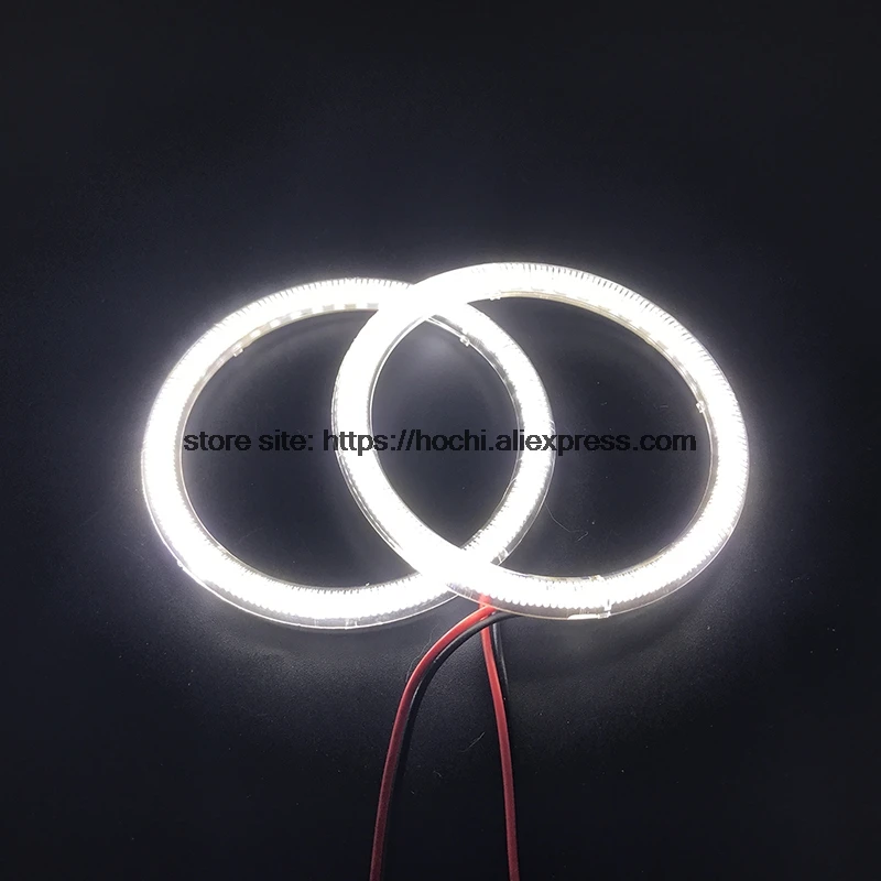 Excellent SMD 5050 LED white headlight halo angel demon eyes kit for ford mustang
