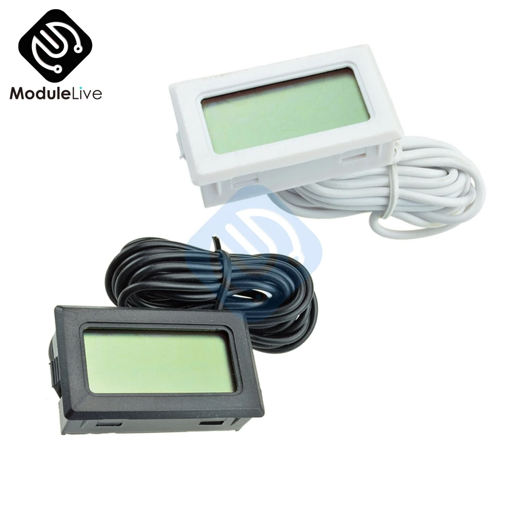 TPM-10 Digital LCD Thermometer Hygrometer Temperature Sensor Meter Weather Station Diagnostic-tool Thermal Regulator 2m | Инструменты