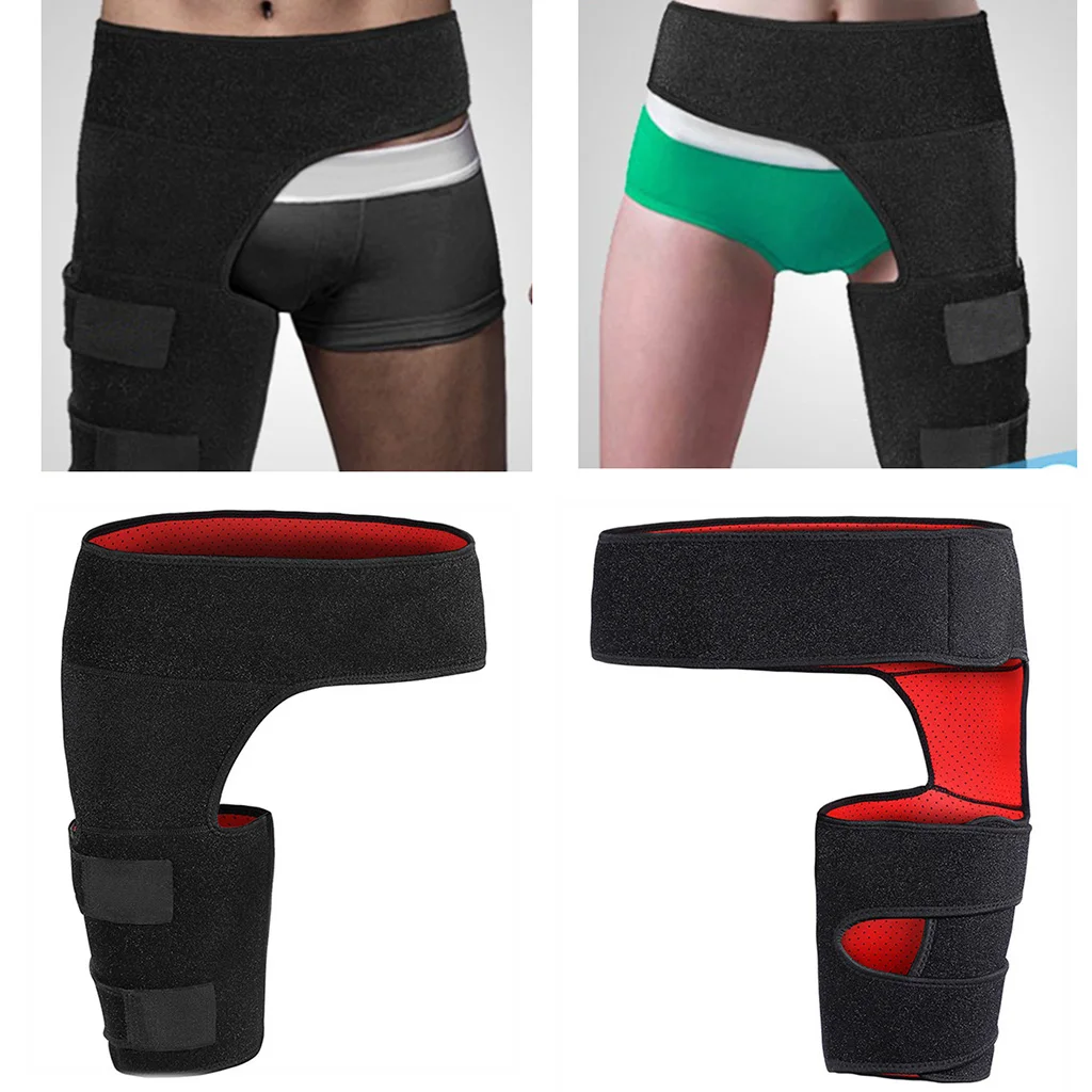 Adjustable Groin Support Brace Compression Wrap for Groin Hip Thigh Quad Hamstring Joints Sciatica Nerve Relief Strap