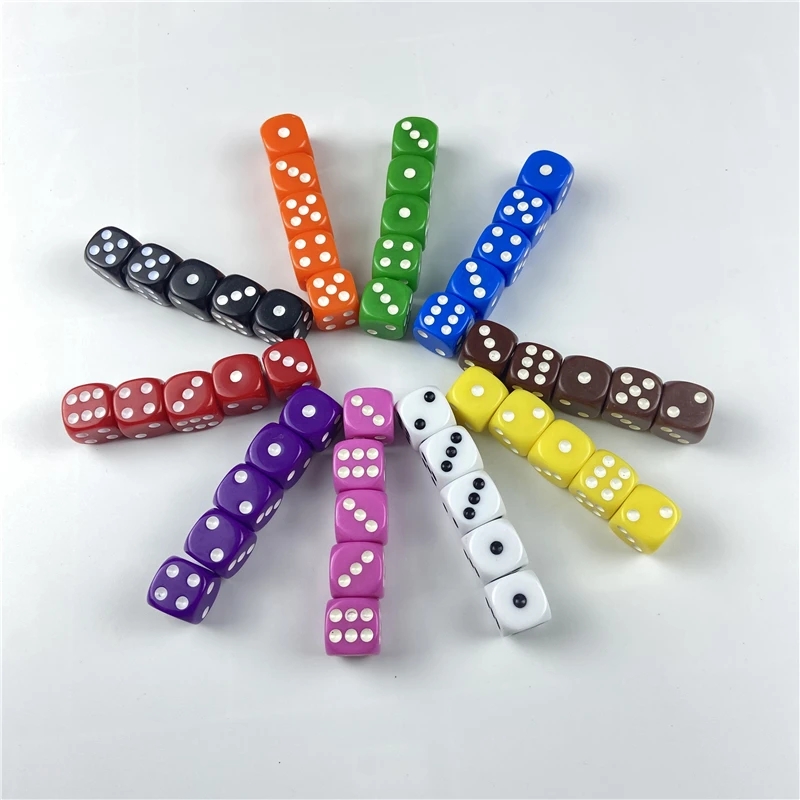 Drinking Dice Acrylic for Party Games 10Pcs