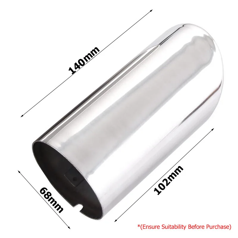 2Pc Car Exhaust Muffler Tip TailPipe Covers For VW Golf 6 Golf 7 Tiguan Seat Leon/Skoda Octavia Estate Superb Car Sticker