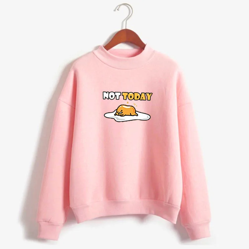 Новая Толстовка notoday gudetama Harajuku женская зимняя повседневная с коротким рукавом Япония Милая ленивая яйцо notoday Топы Одежда - Цвет: gudetama 7