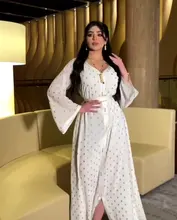 

Two-piece Muslim Abaya Dubai Women Dress Purple Polka Dot Gold Stamp Arabic Djellaba Moroccan Kaftan Turkey Islamic Clothing