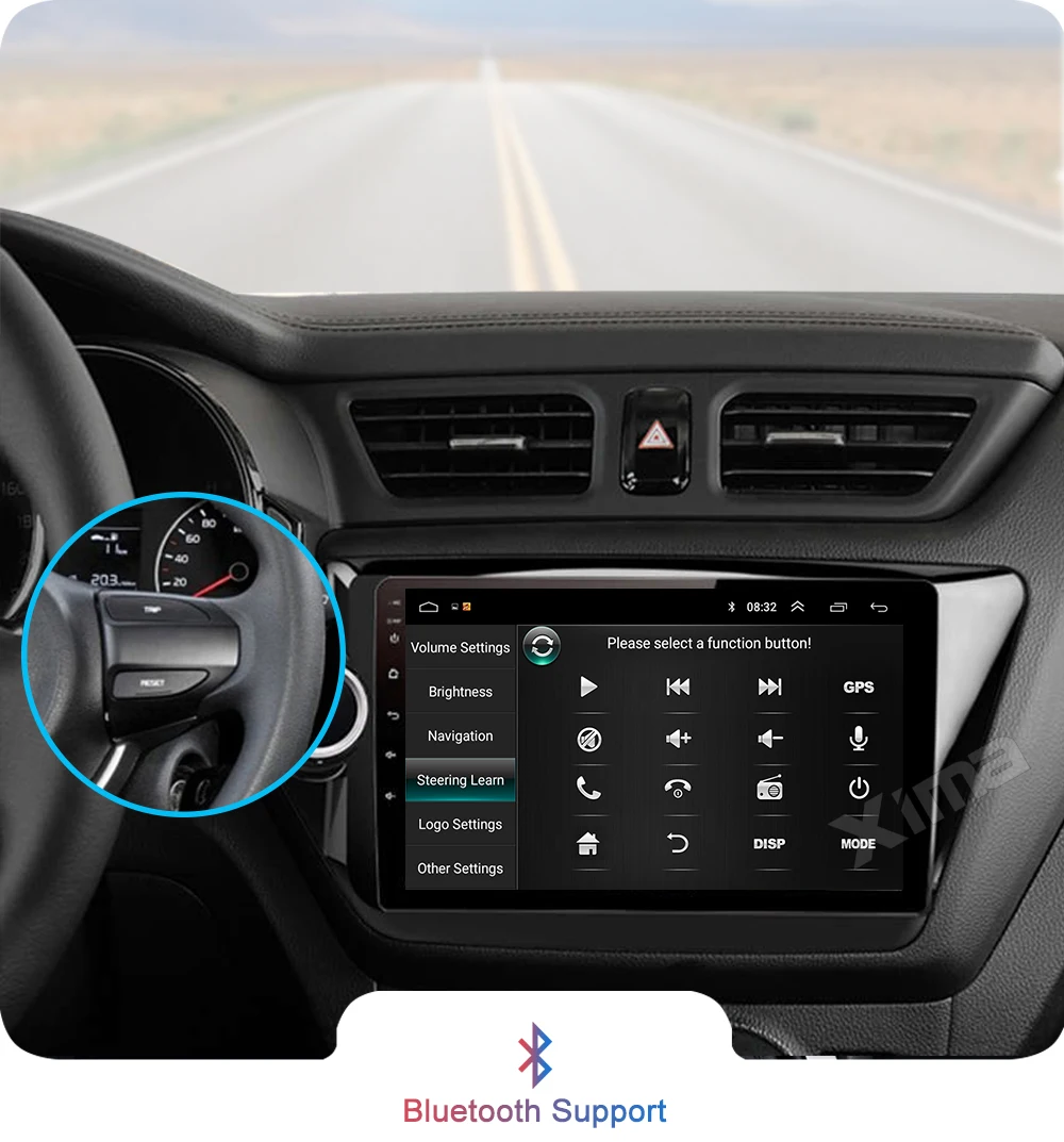 Car Android Multimedia Video Player For KIA RIO 3 4 2011- 2din Car Radio Navigation Bluetooth autoradio With Car dvr