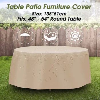 

35x51cm Round Table Dust Cover Waterproof Cover Outdoor Patio Garden Rain Snow Chair covers for Sofa Chair Dust Proof Cover