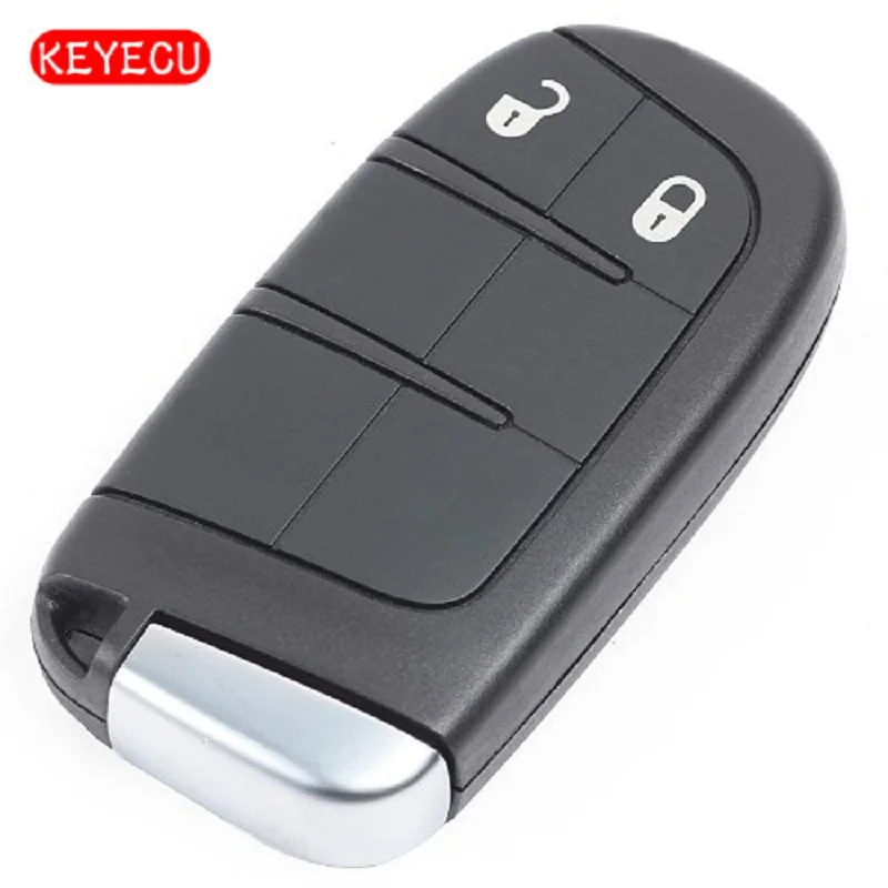 Keyecu 2 кнопки смарт дистанционные брелки для ключей 433 МГц ID46 чип для джип Dodge Fiat Chrysler GEN4 фотографические фоны для детских праздников и близость Дистанционного FCC, аддитивного цветового пространства: M3N-40821302