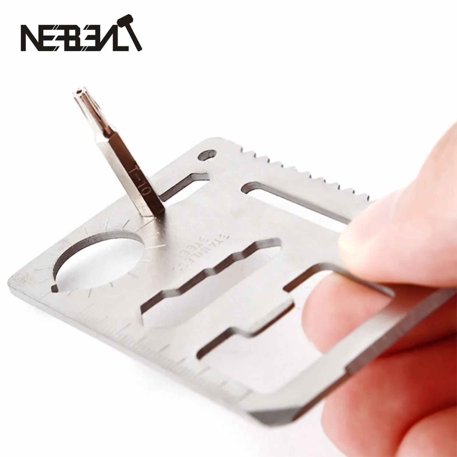 

11 In 1 Pocket Tool Camping Multi Knife Credit EDC Outdoor Bottle Survive Gear Card Multipurpose Gadget Camp Opener Wallet Kit