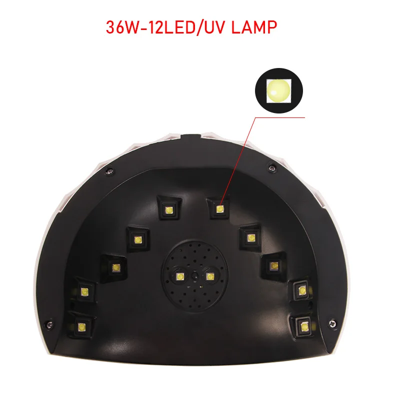 CYSHMILY USB Светодиодная лампа для ногтей 36 Вт 12 звезд, светильник для ногтей, аппарат для сушки, Индукционная быстросохнущая лампа для фототерапии, лампа для геля для ногтей