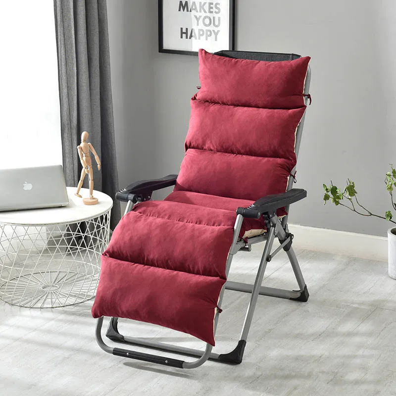 ТКАНЕВОЕ кресло с откидывающейся спинкой матрас для стула подушка для сиденья шезлонг Диван Подушка офисное кресло коврик - Цвет: red