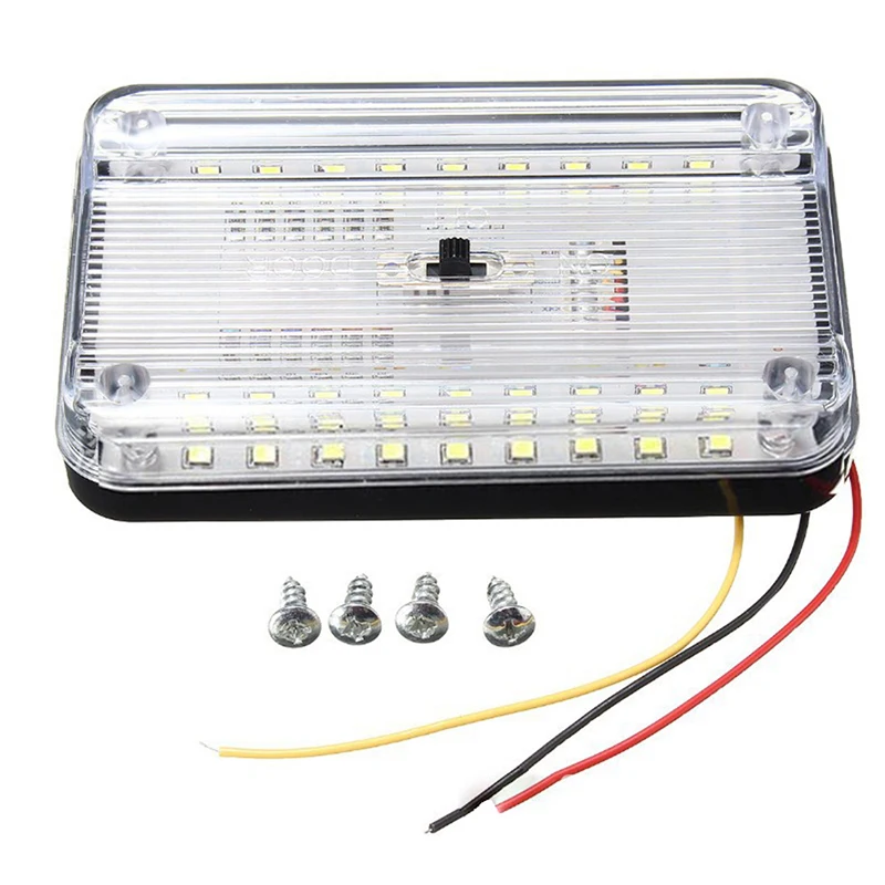 12V 36 SMD Auto Car Dome LED Light Ceiling Interior Rectangular - White Lamp for 115 x 72 15mm | Автомобили и мотоциклы