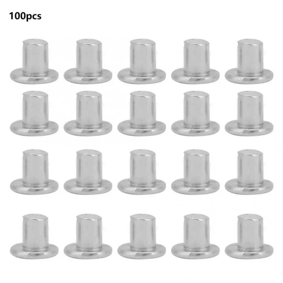 

Solid Aluminum Rivet Riveter 100pcs M2.5*3/4/5mm Flat Top Aluminum Rivets Countersunk Solid Rivets Rivets