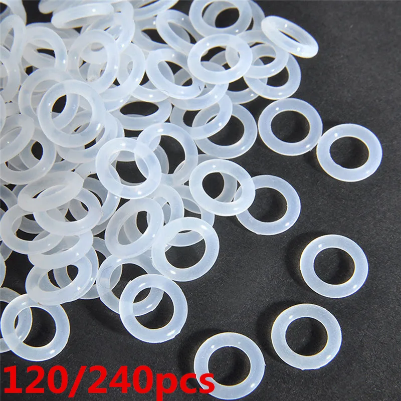 240pcs Or 120pcs Rubber O Ring Keyboard Switch Dampeners Keyboards Acc White For Keyboard Dampers Keycap O Ring Replace Parts afbeelding