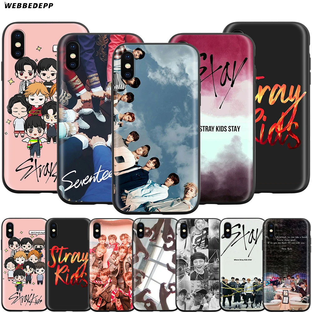 

Webbedepp Stray Kids K Pop Case for Apple iPhone 11 Pro XS Max XR X 8 7 6 6S Plus 5 5S SE