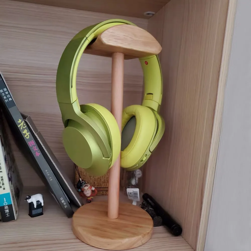 Universal Wood Headphone Stand Creative Display for bracket for Headset Simple Holder Rack Hang Non slip Space Saving