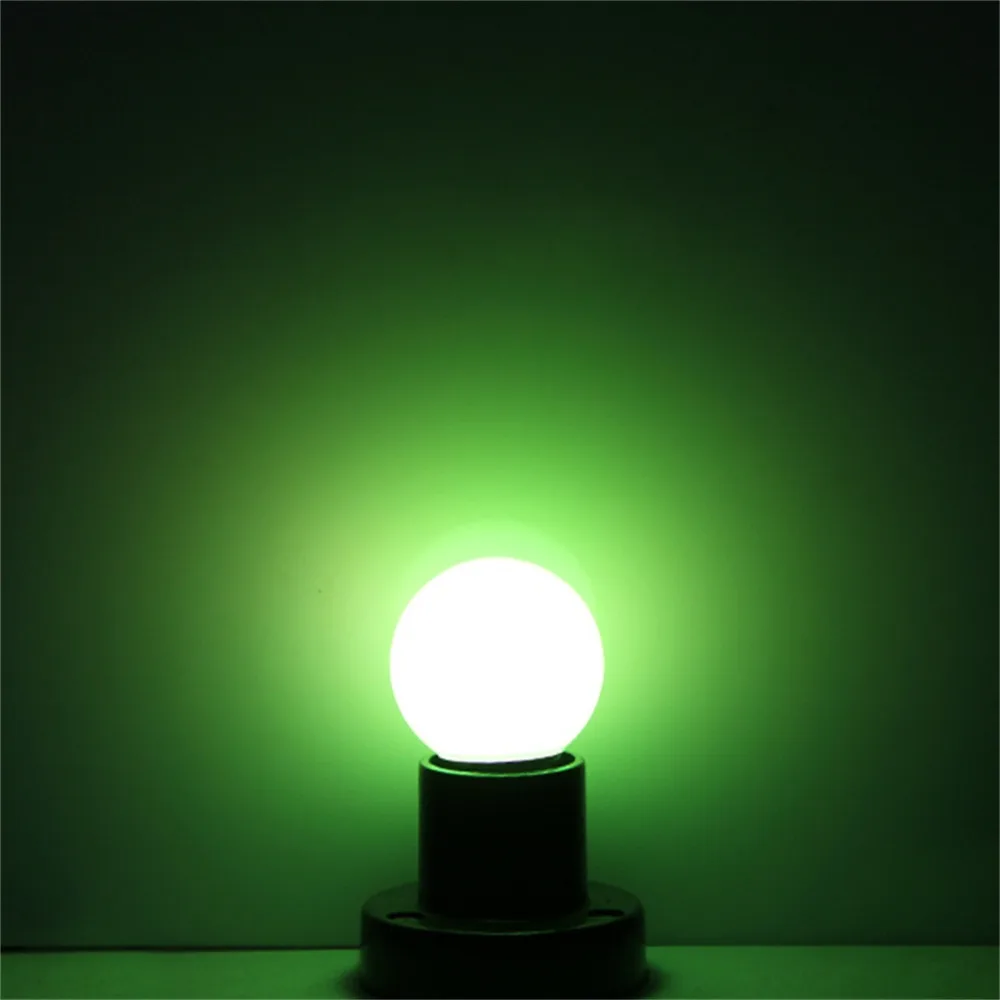 2 x E27 1W 6 SMD2835 круглые шариковые лампы для украшения дома зеленый