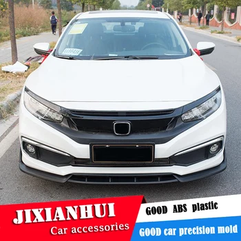 

For Honda Civic Body kit spoiler 2019-2020 Honda Civic SCK ABS Rear lip rear spoiler front Bumper Diffuser Bumpers Protector