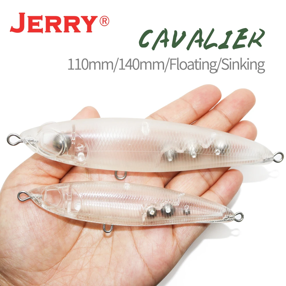 Jerry Cavalier Trolling Stickbait Blanks Surface Sub surface Pencil Lure Unpainted Big Game Boat