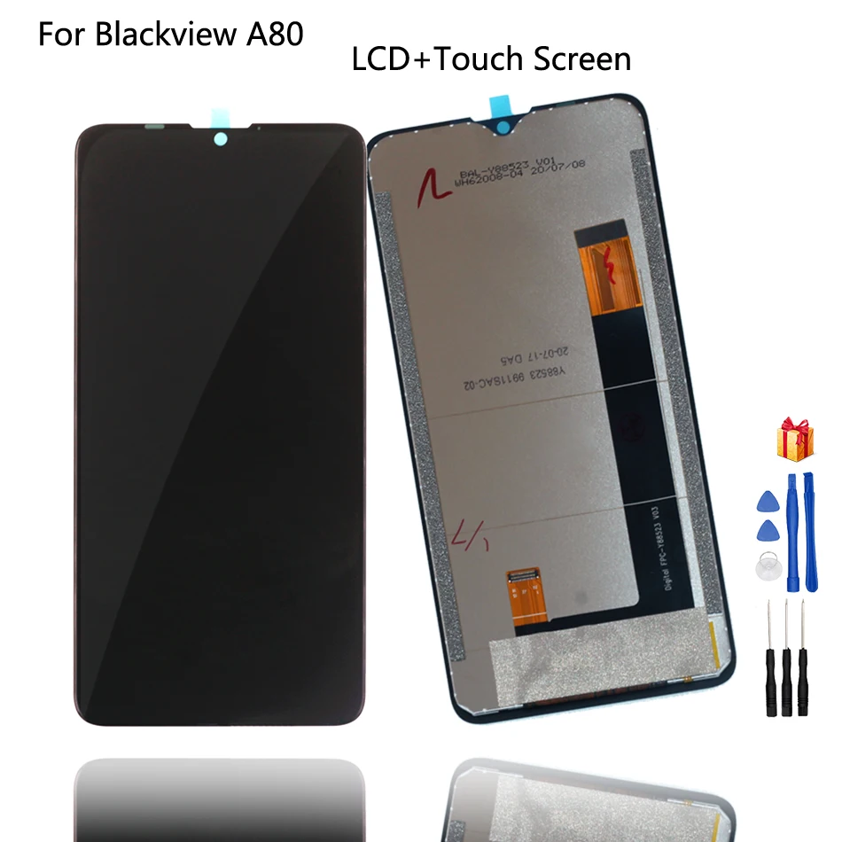 

Original LCD For Blackview A80 LCD Display Touch Screen Digitizer Repair Parts For Blackview A80 Display Screen LCD Free Tools
