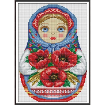 

Everlasting love Russian dolls Chinese 5d diamond painting full square christmas decorations for home wedding halloween navidad